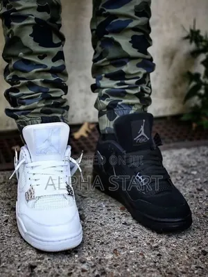 Photo - Jordan 4 High Quality Blak and White for You