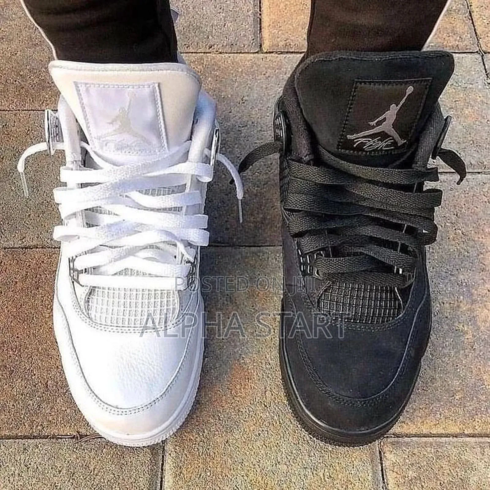 Jordan 4 High Quality Blak and White for You