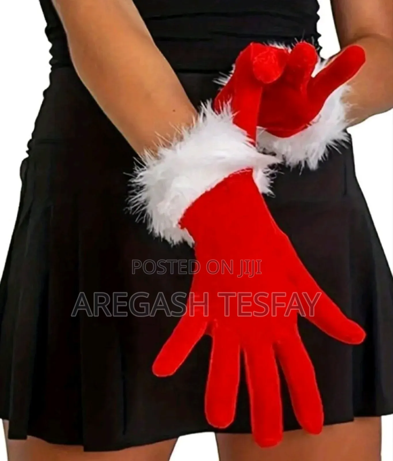 Christmas Full Fingers Plush Lnner Warm Gloves