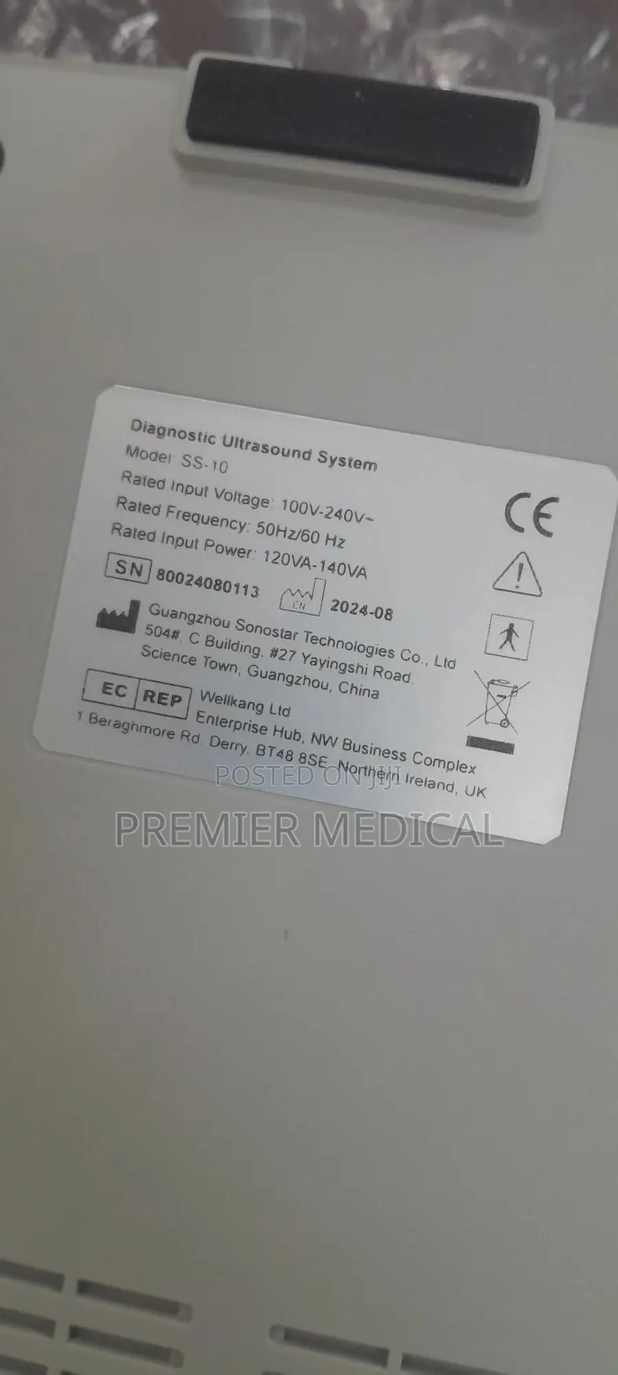 Sonostar Ultrasound Machine With Two Probes