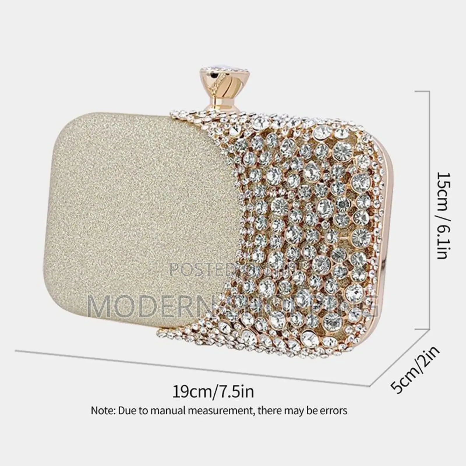 High-End Glamour: Metallic Accent Crossbody Bag