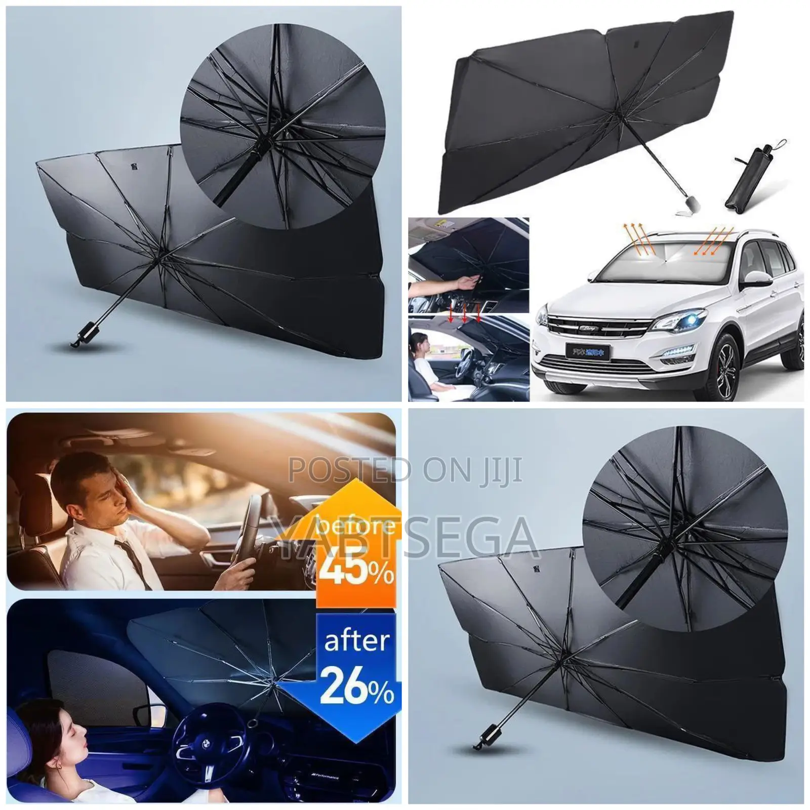  Foldable Car Sunshade Umbrella