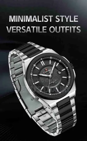 Photo - NAVIFORCE Silver and Black Men's Watch Analog Watch