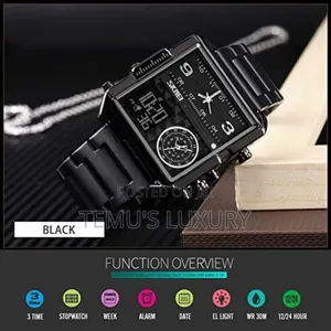 SKMEI Men's Digital Watch, Square