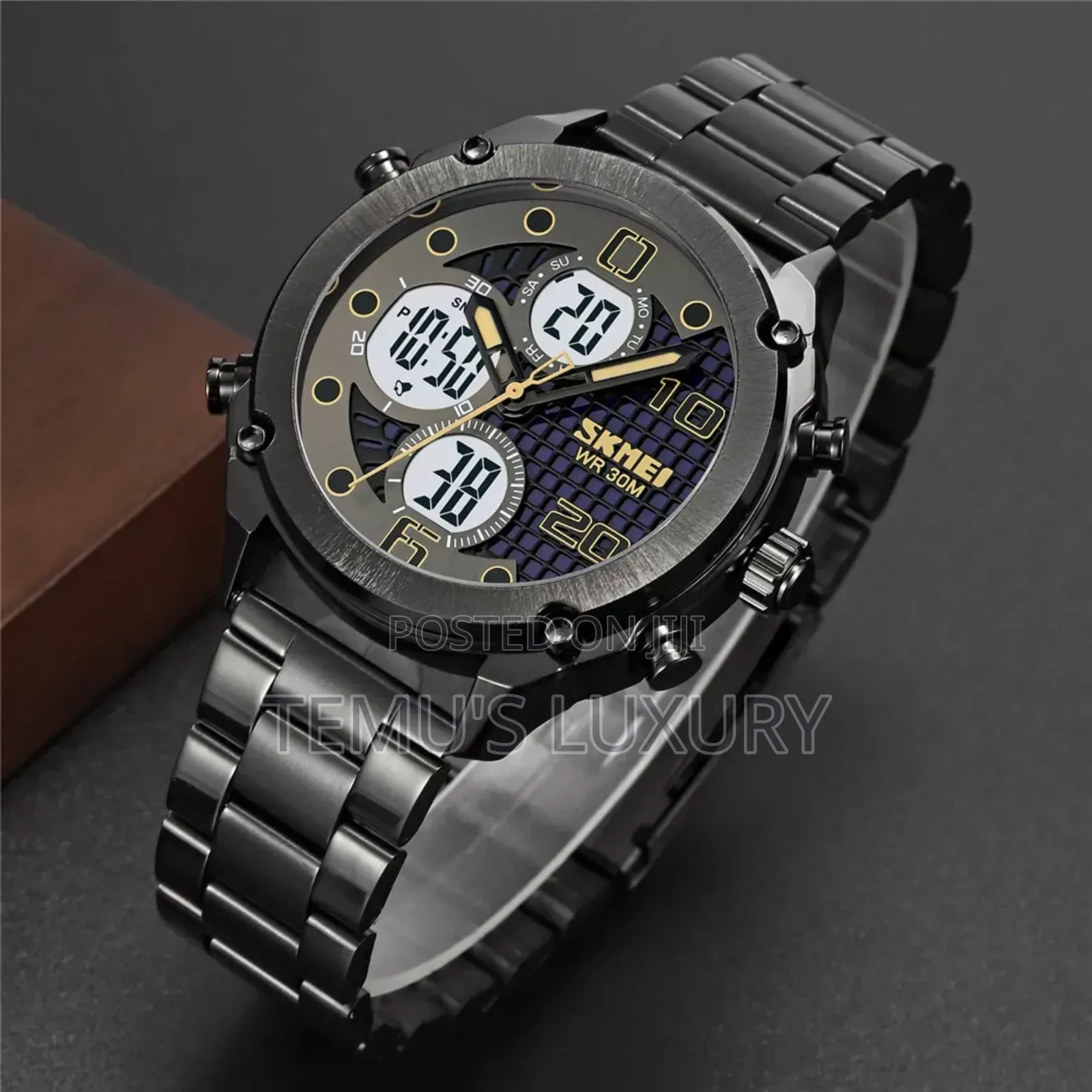 SKMEI Men Quartz Watch Chrono Digital Wristwatch