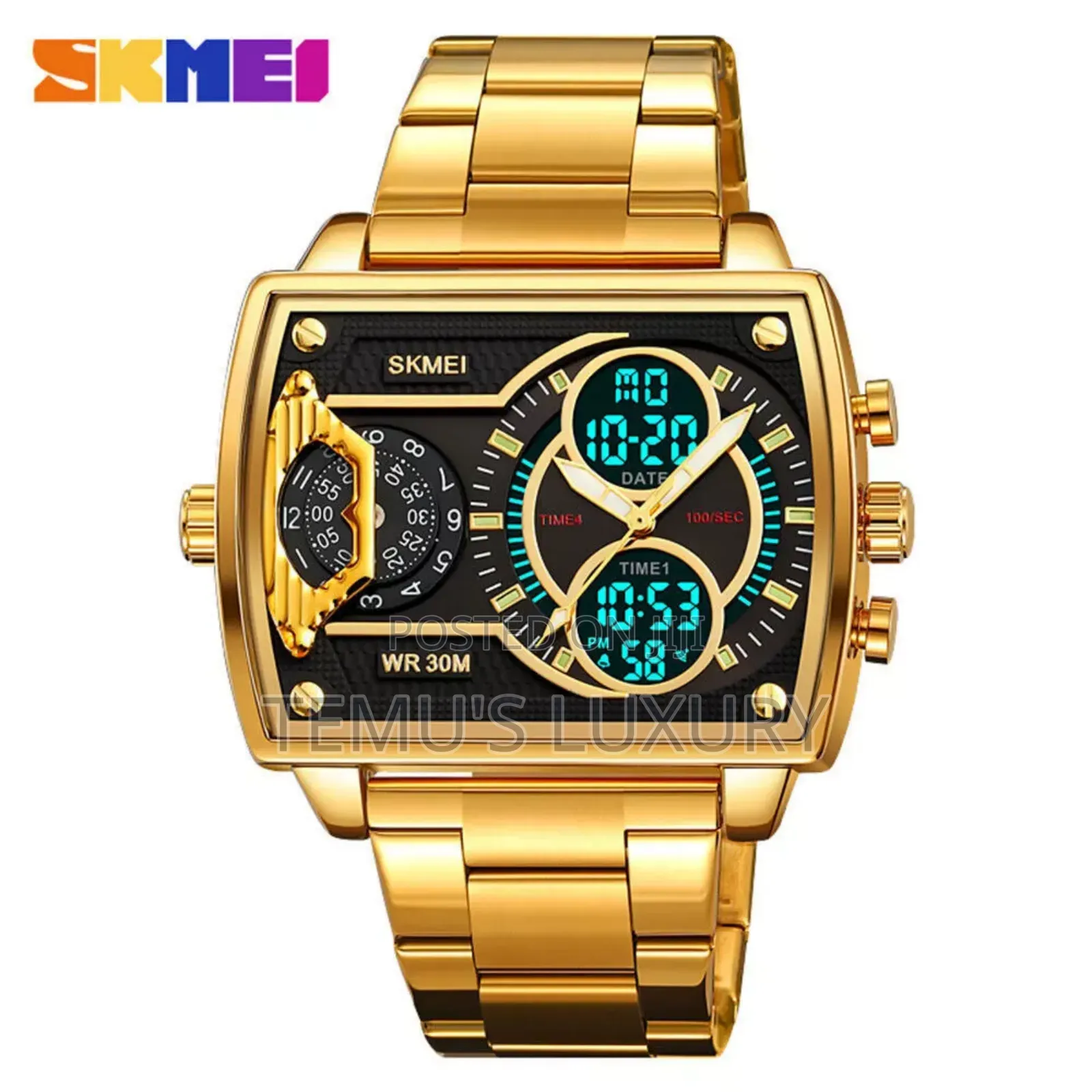 SKMEI Men Watch Digital Quartz Display Military Wristwatch