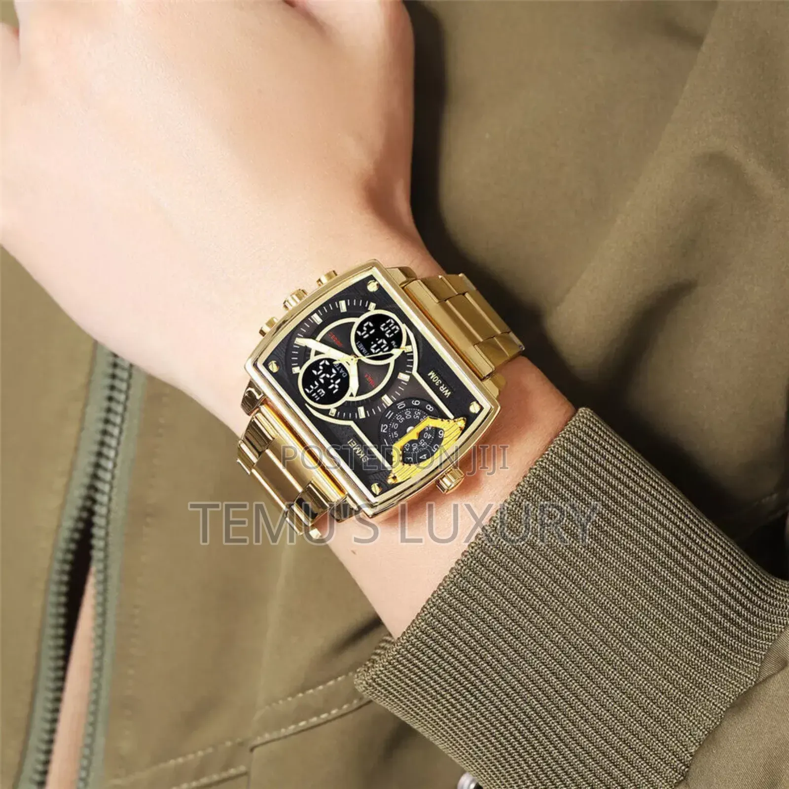 SKMEI Men Watch Digital Quartz Display Military Wristwatch