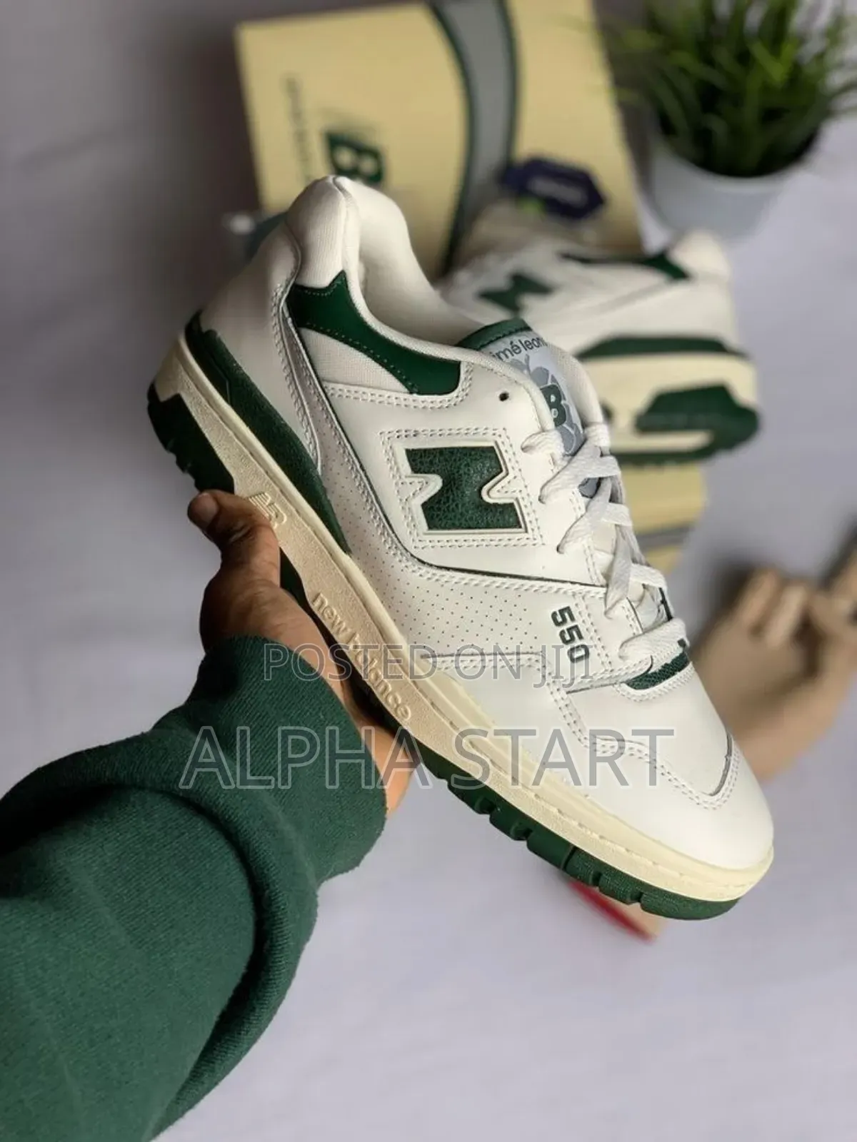 New Balance 550 White Green Sweatvintfr Master Quality Shoes