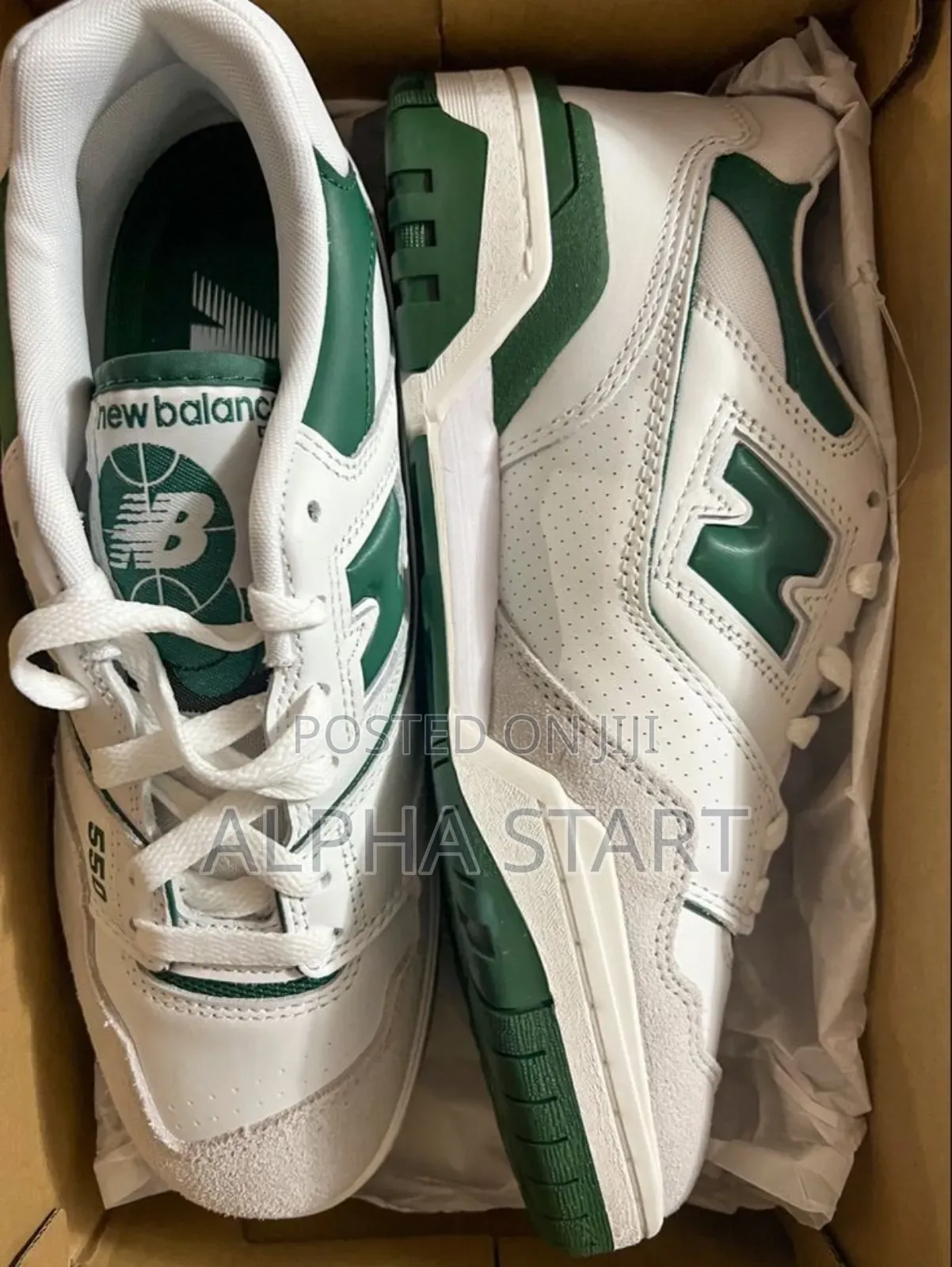 New Balance 550 White Green Sweatvintfr Master Quality Shoes