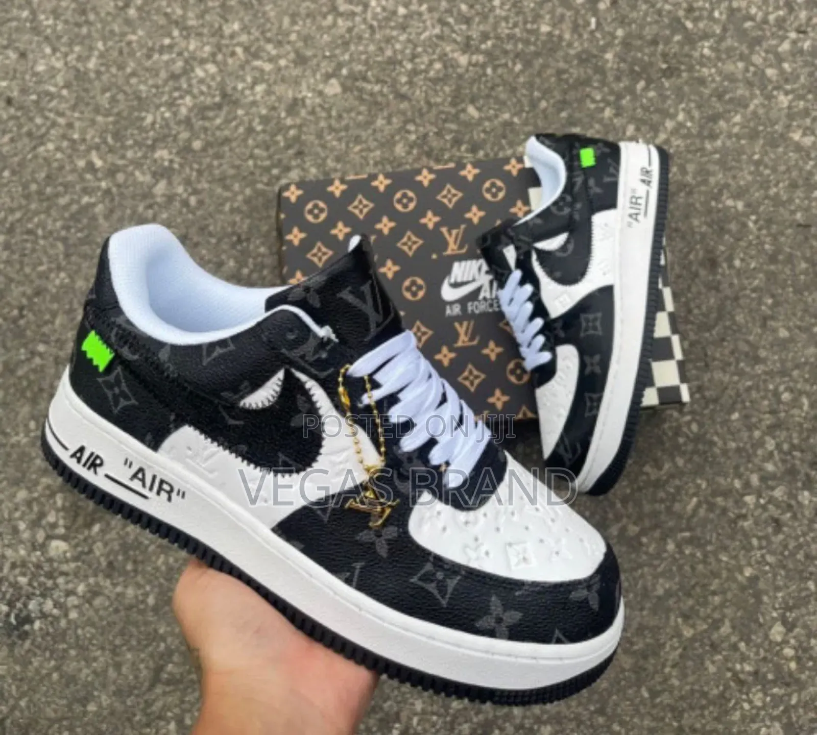 Nike Air Force 1 Louis Vuitton Black Master Quality Shoes