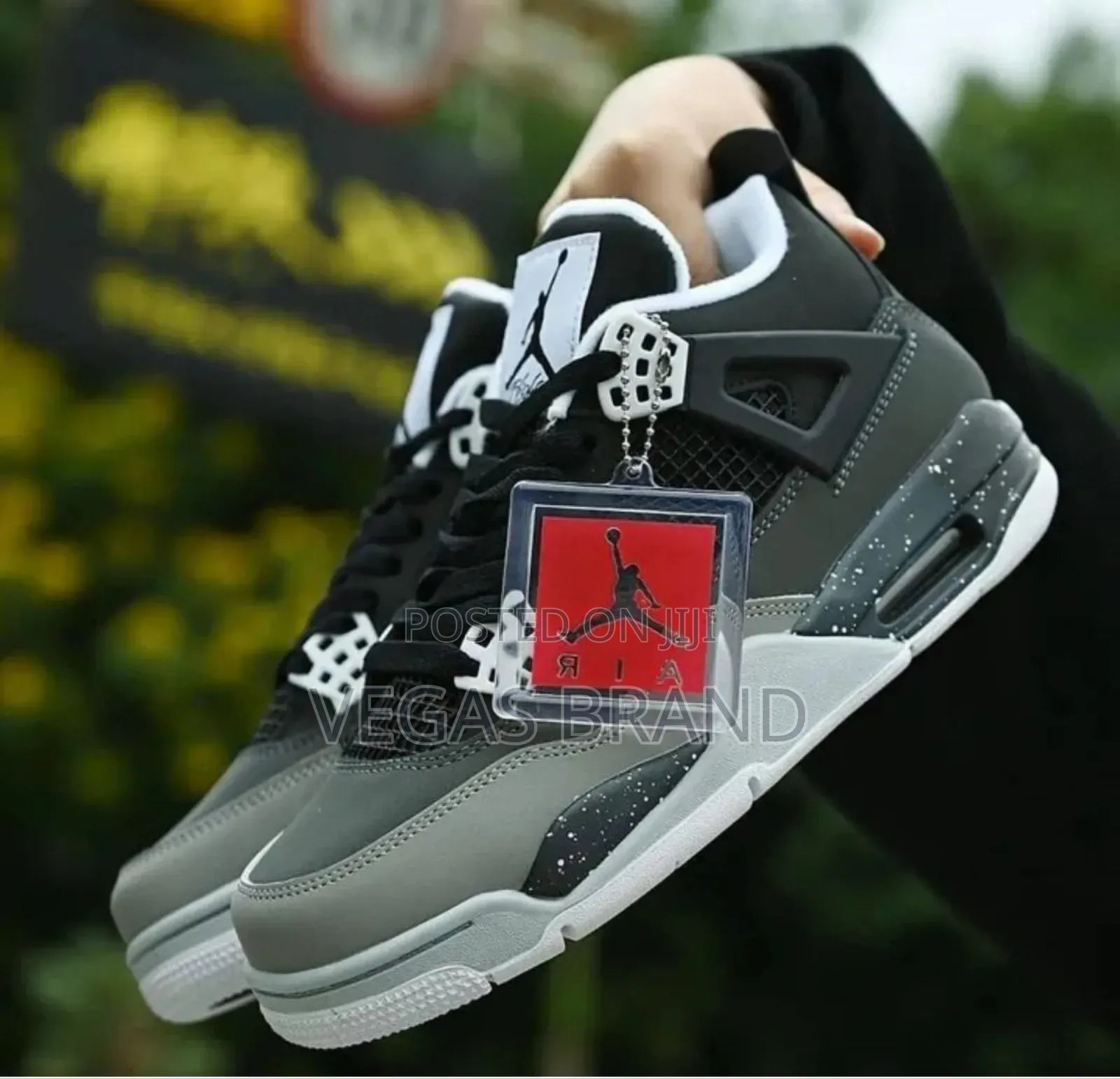 Air Jordan 4 Retro Fear Pack Grey Master Quality Shoes