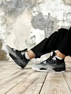 Air Jordan 4 Retro Fear Pack Grey Master Quality Shoes