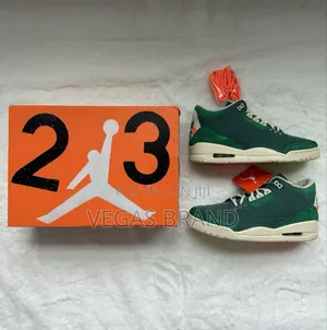 Air Jordan 3 Retro Pin Green Super Master Quality Shoes