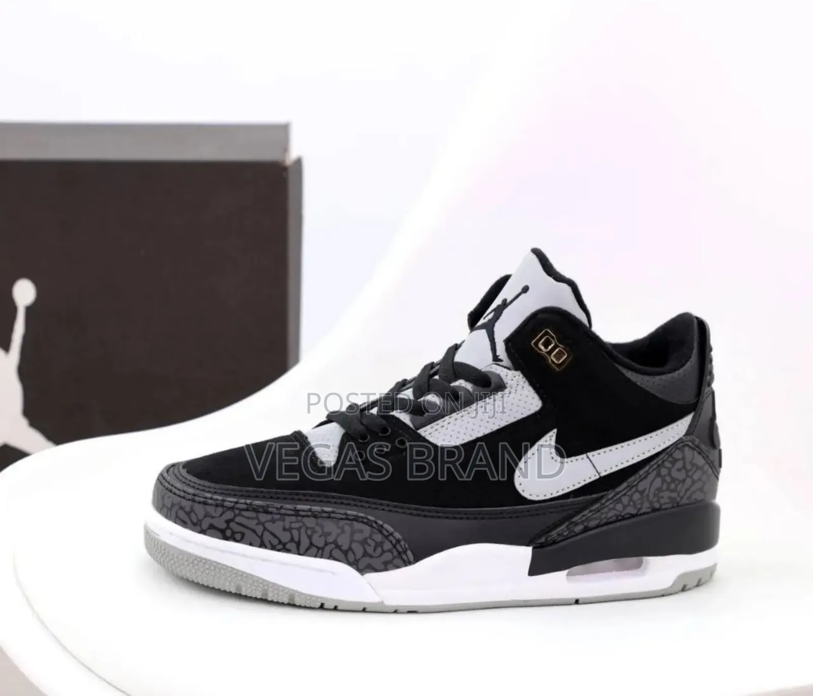Air Jordan 3 Retro Black White Super Master Quality Shoes