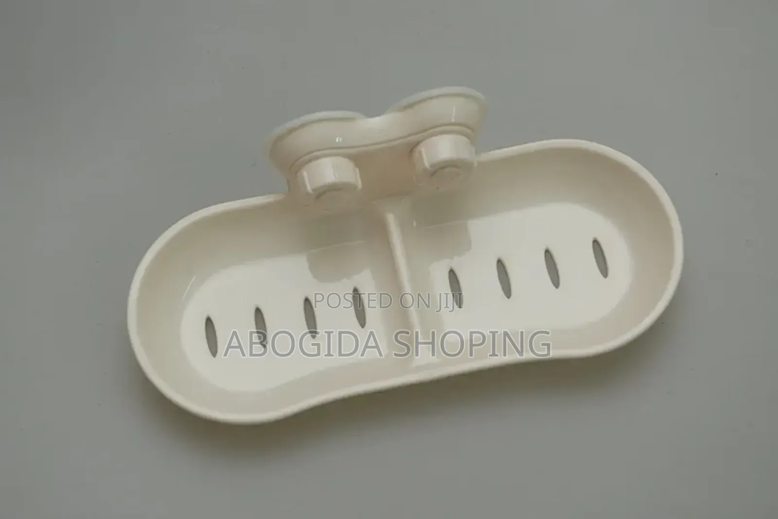 Wall-Fixed Plastic Dual Soap Hanger Rack