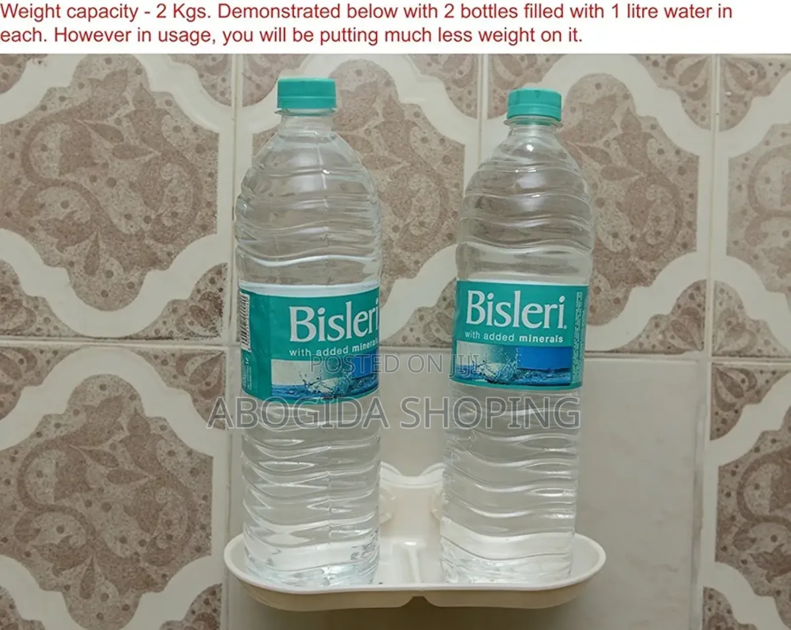 Plastic Double Soap Rack for Wall Attachment