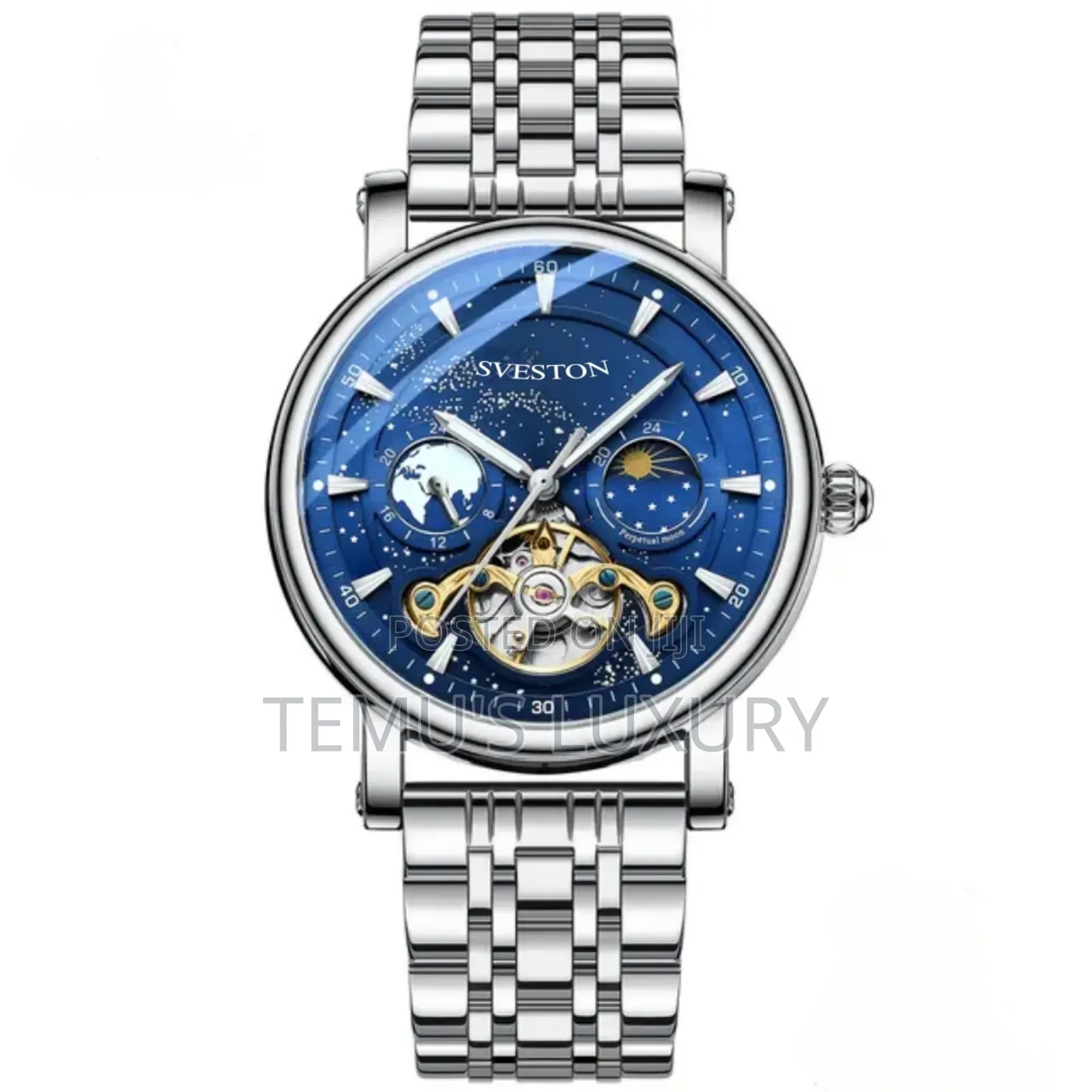 Sveston Galaxy Stars Waterproof Hollow Tourbillon Automatic