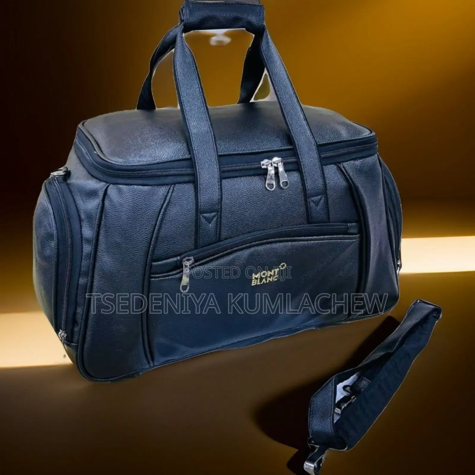 Mont Blanc Gym and Travel Bag With Multiple Zipper
