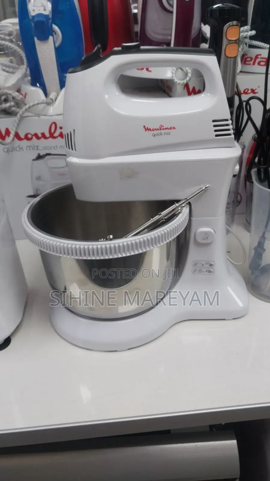MOULINEX Quick Mix Hand Mixer With 3.5 L Itre Stand Bowl,