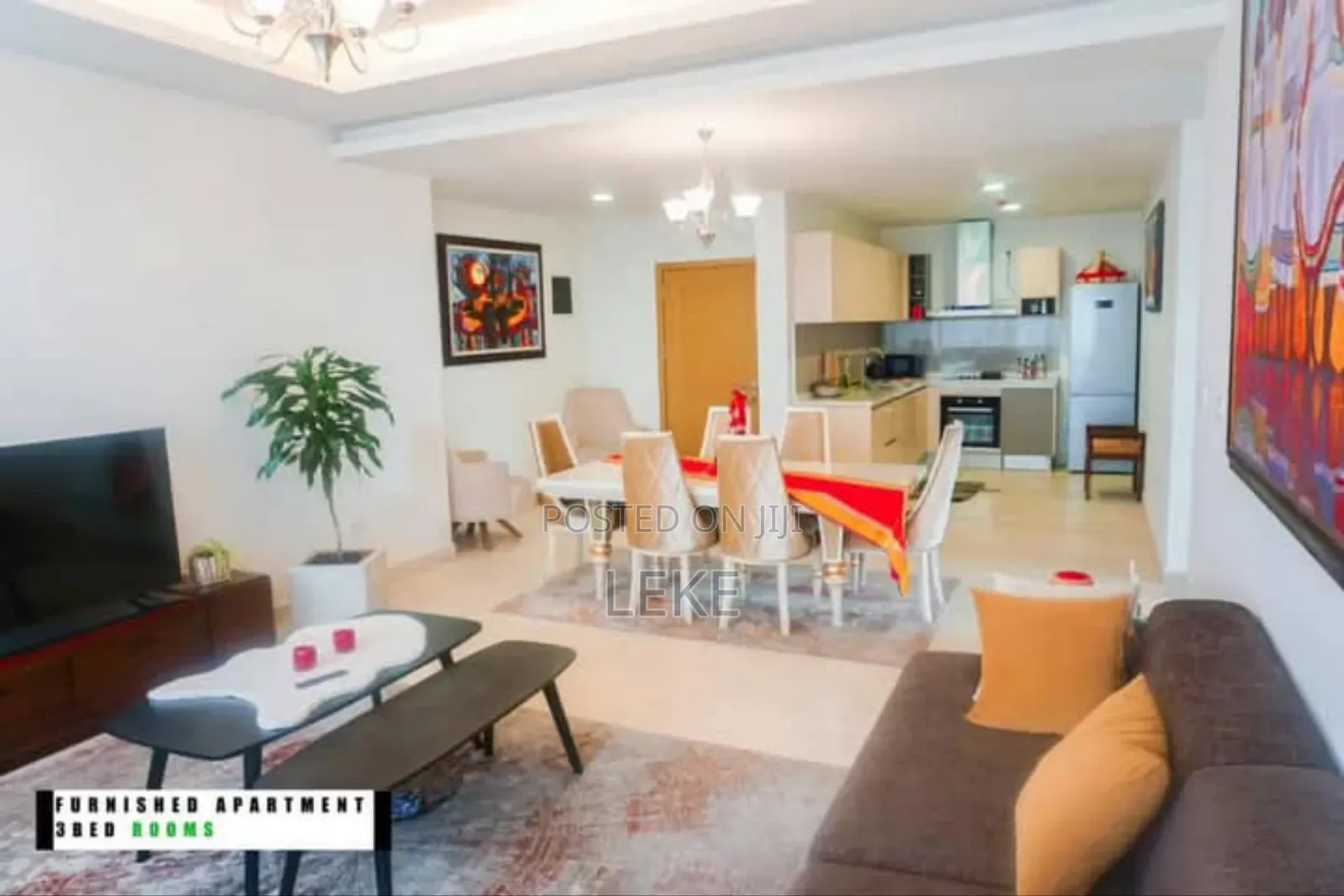 Furnished 3bdrm Apartment in Kirkos for rent