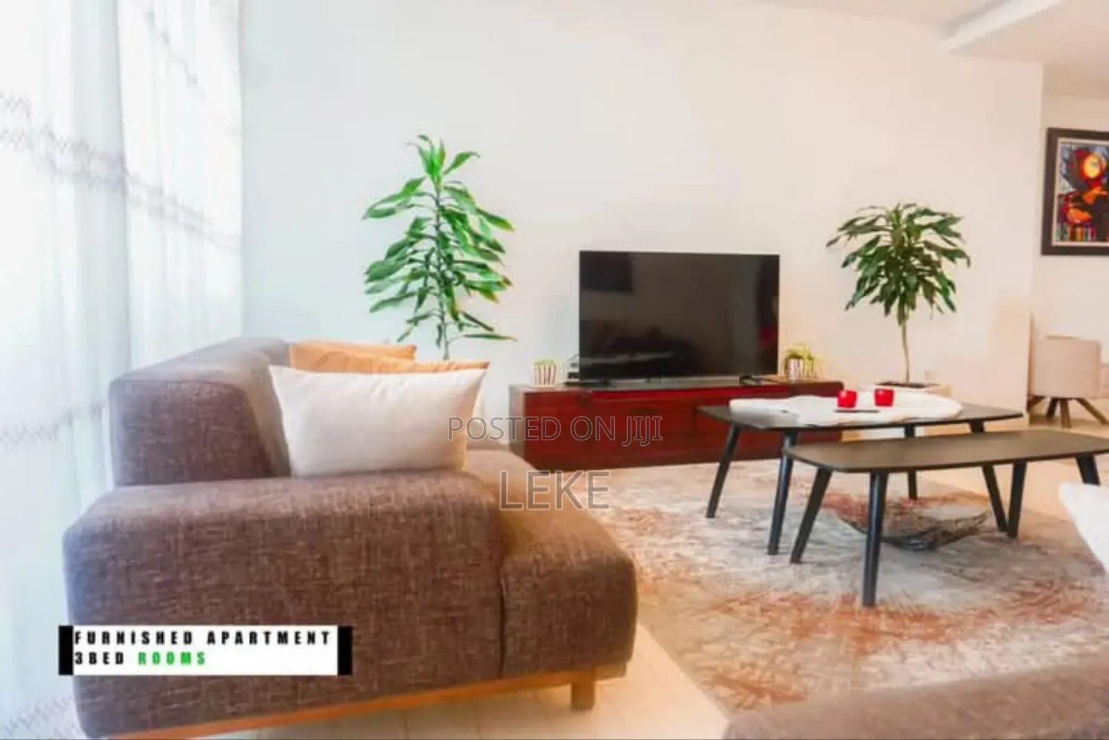 Furnished 3bdrm Apartment in Kirkos for rent