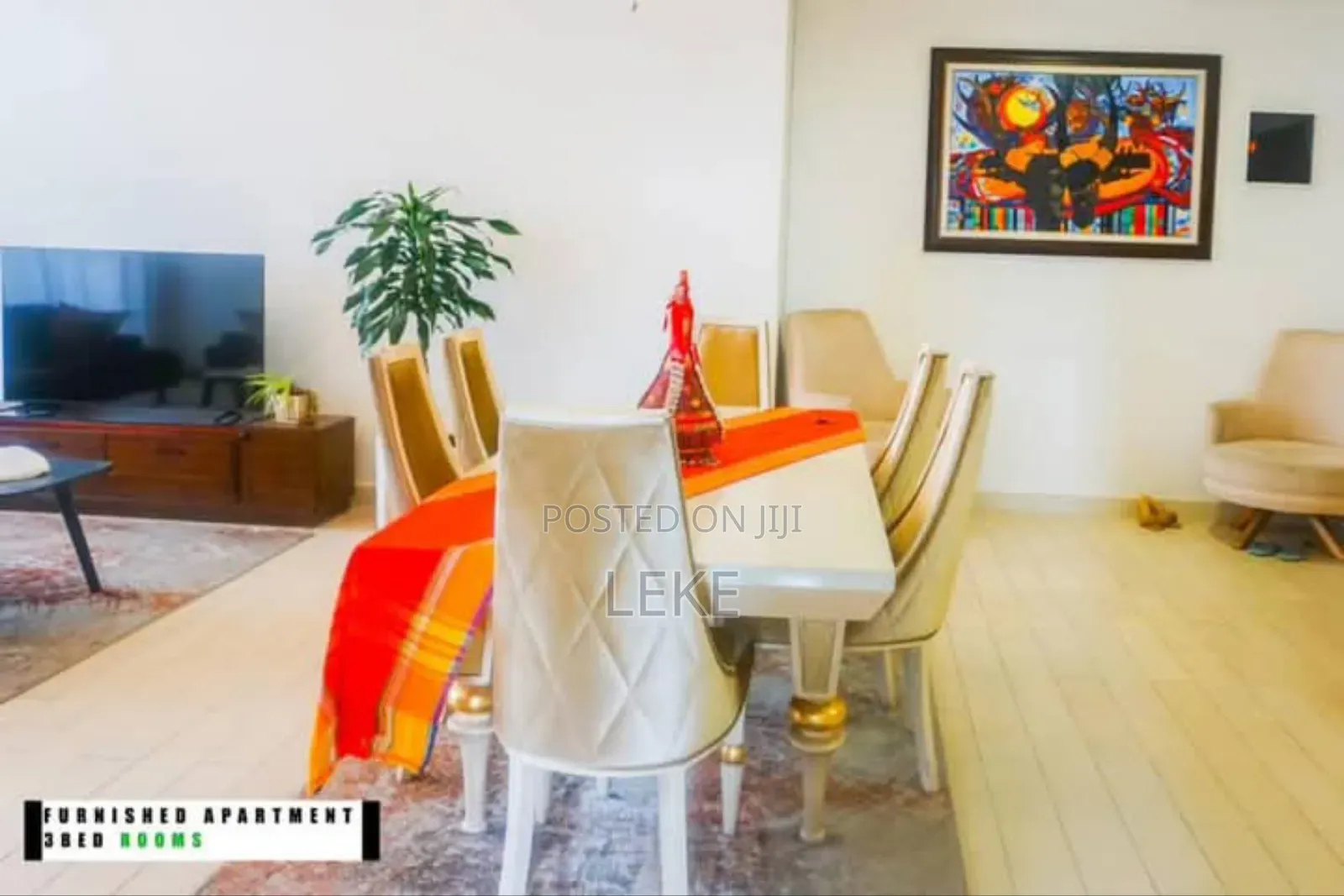 Furnished 3bdrm Apartment in Kirkos for rent