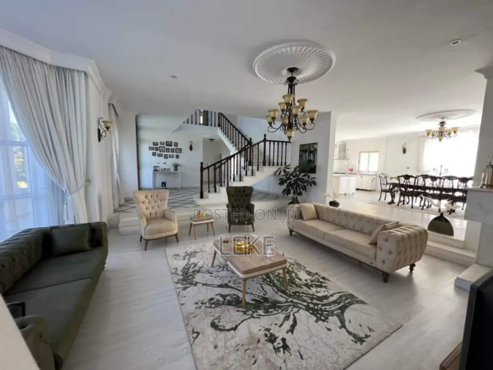 Furnished 4bdrm House in Yeka for rent