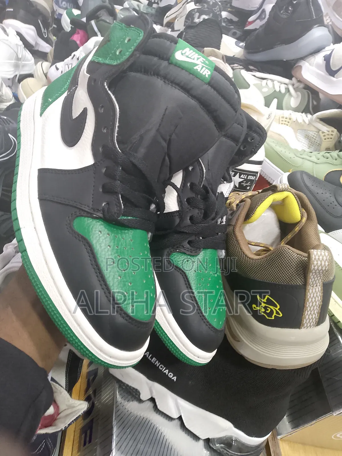 Air Jordan 1 Green White Master Quality Shoes for You