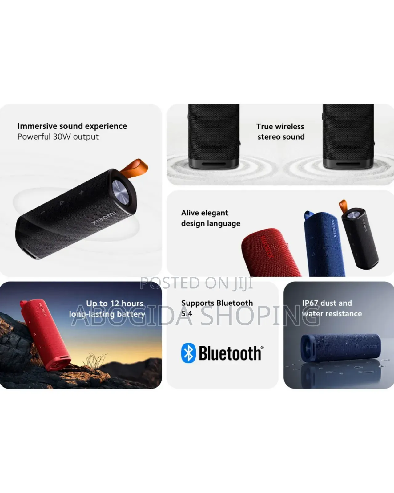 Portable Xiaomi Speaker With Ip67 Protection