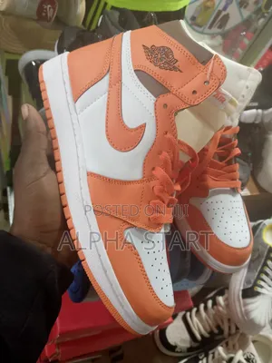 Photo - Air Jordan 1 Orange Master Quality Shoes for You