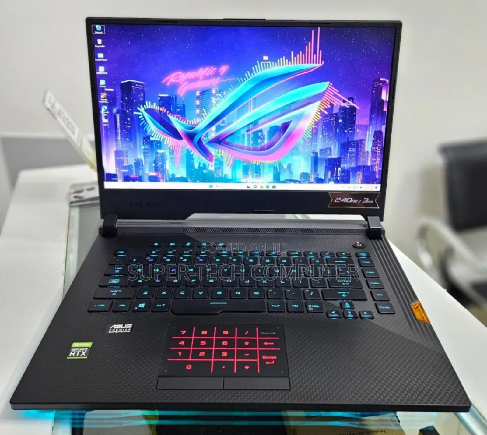 New Laptop Asus ROG Strix SCAR 15 16GB Intel Core I7 SSD 1T