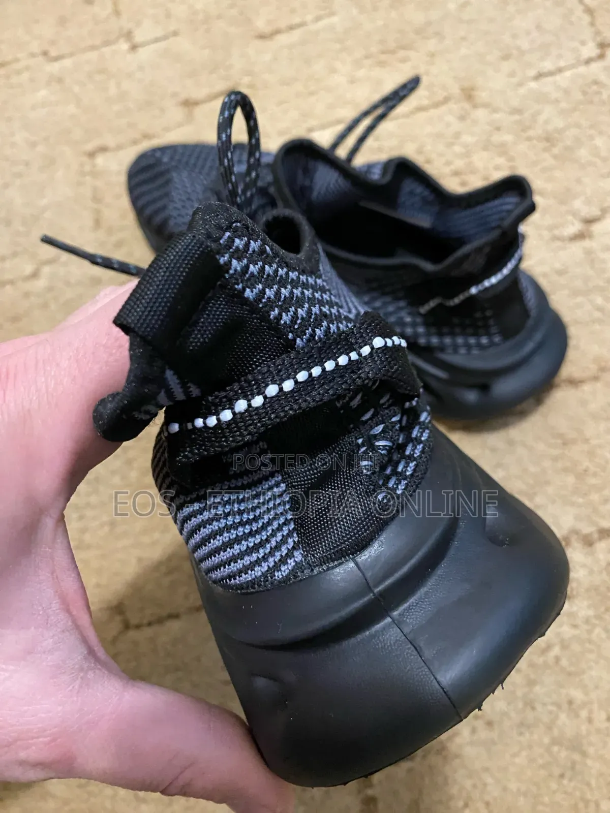 Yrzl Black Jogging Shoes for Men [Preorder]