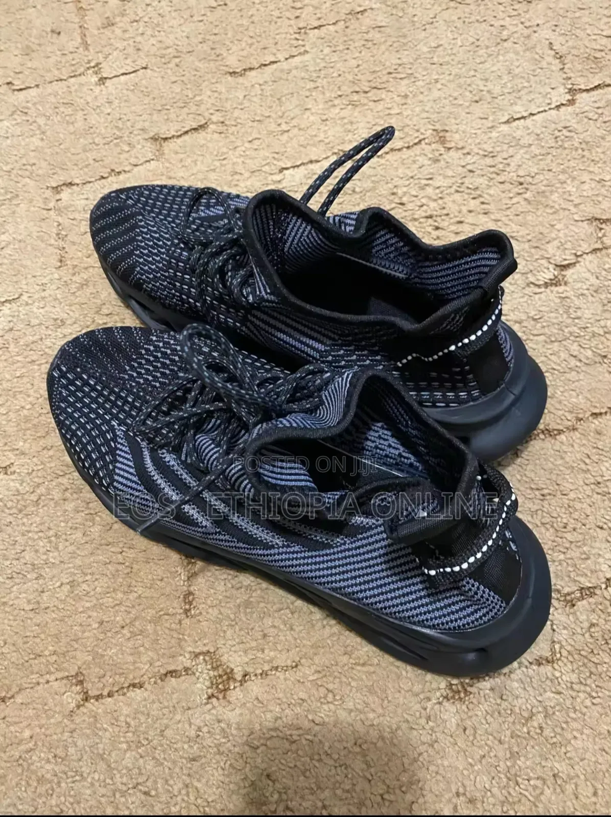 Yrzl Black Jogging Shoes for Men [Preorder]