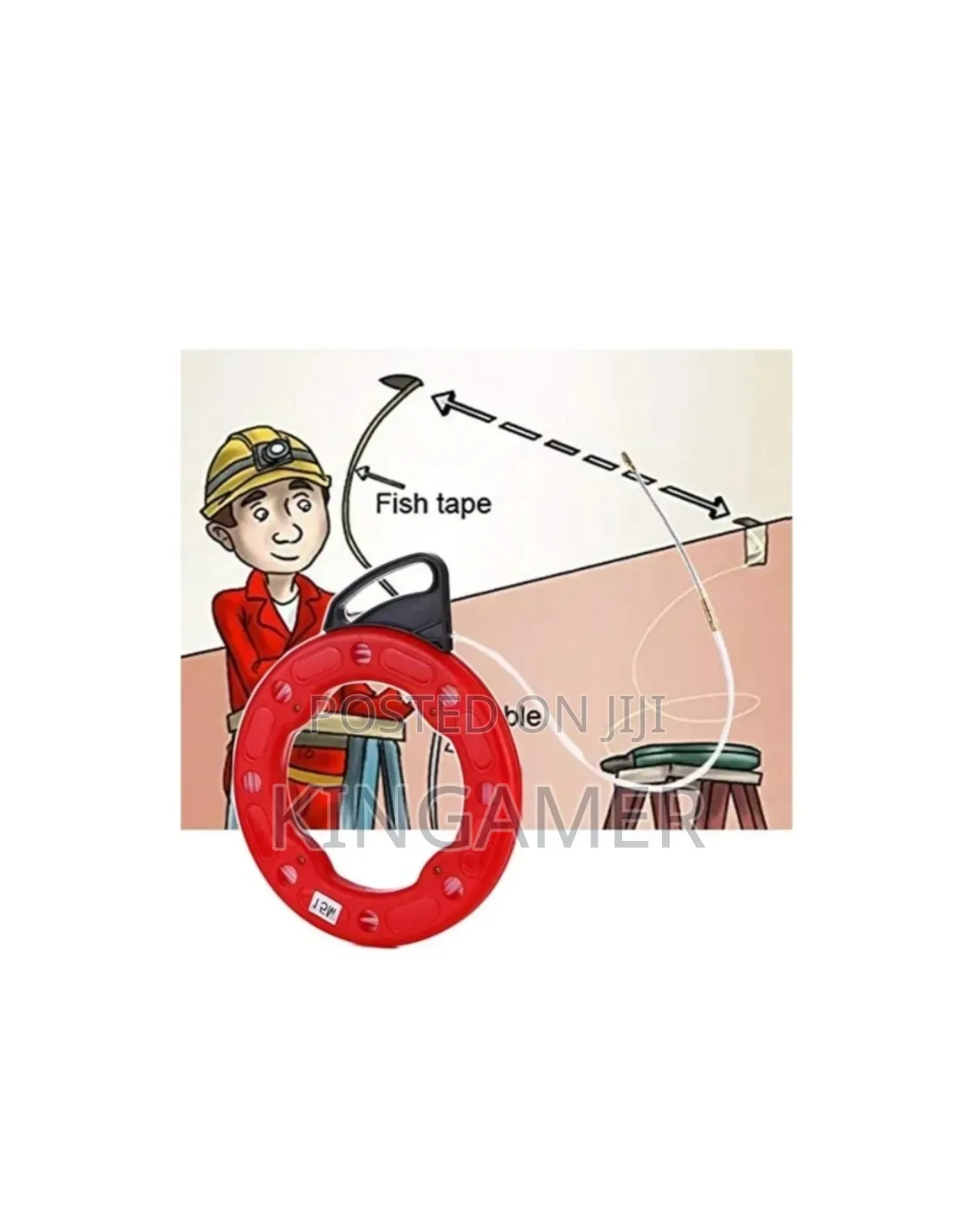 Red Fishing Tape, Electrical Cable Puller