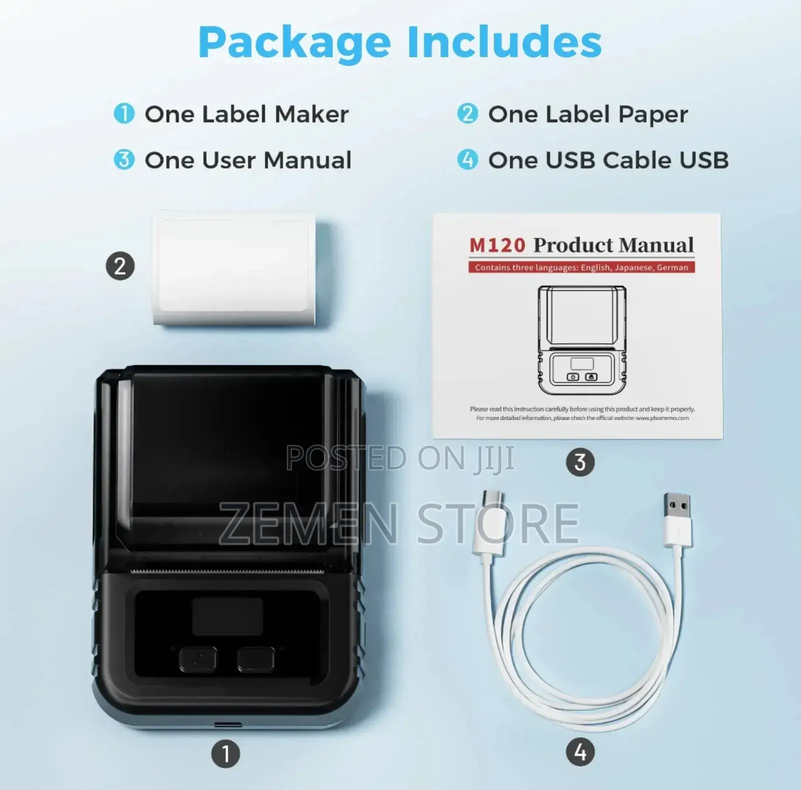 M120 Handheld Label አነስተኛ ፕሪንተር