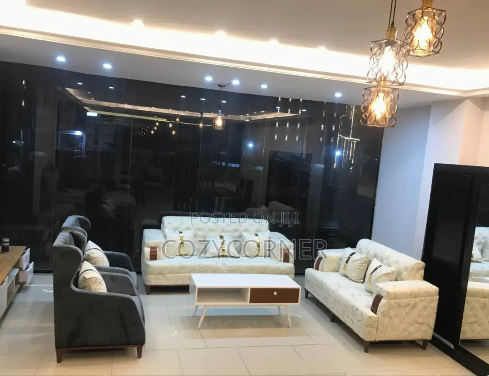 Marvellous 3+2+1+1 Sofa Set With Table. ሶፋ