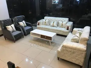 Marvellous 3+2+1+1 Sofa Set With Table. ሶፋ
