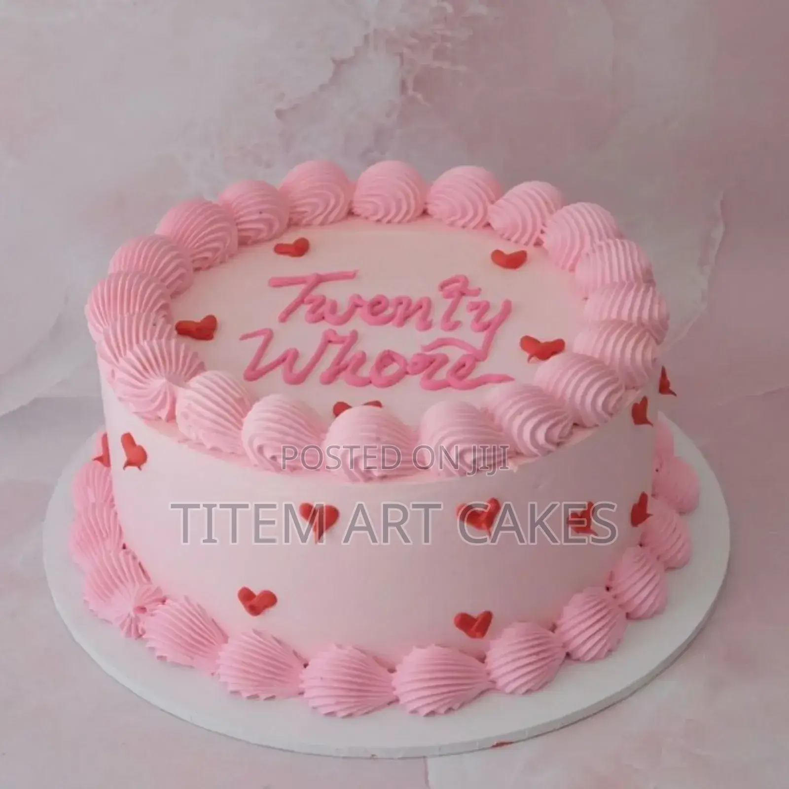 Pink Color Cake