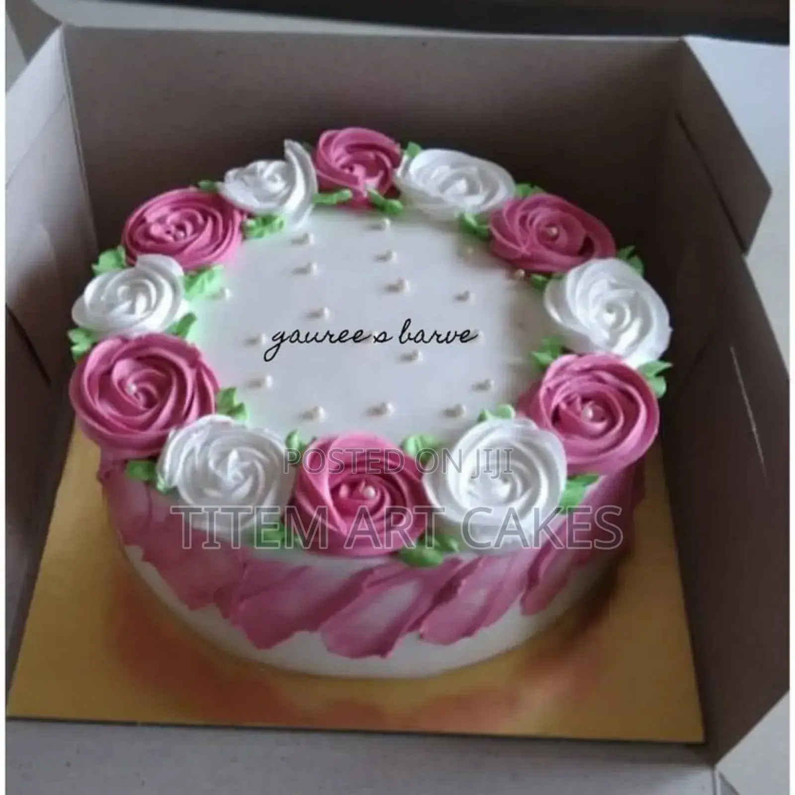 Pink Flower Cake