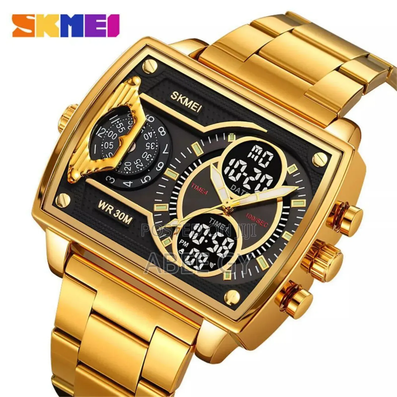SKMEI Men Watch Digital Quartz Wristwatch Steel Male Watches