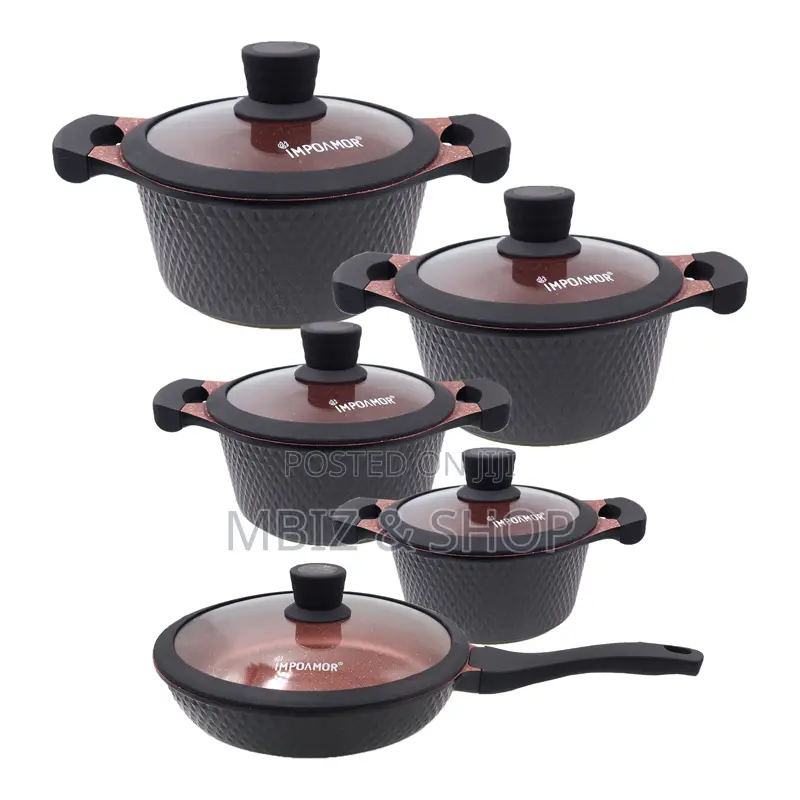 Momcoc 10-Piece Set Cookware Set