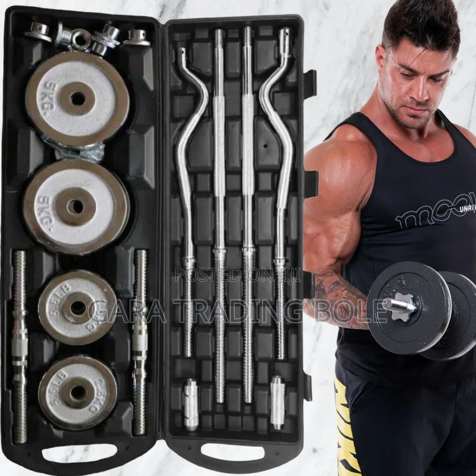 Dumbbell and Barbell 55kg