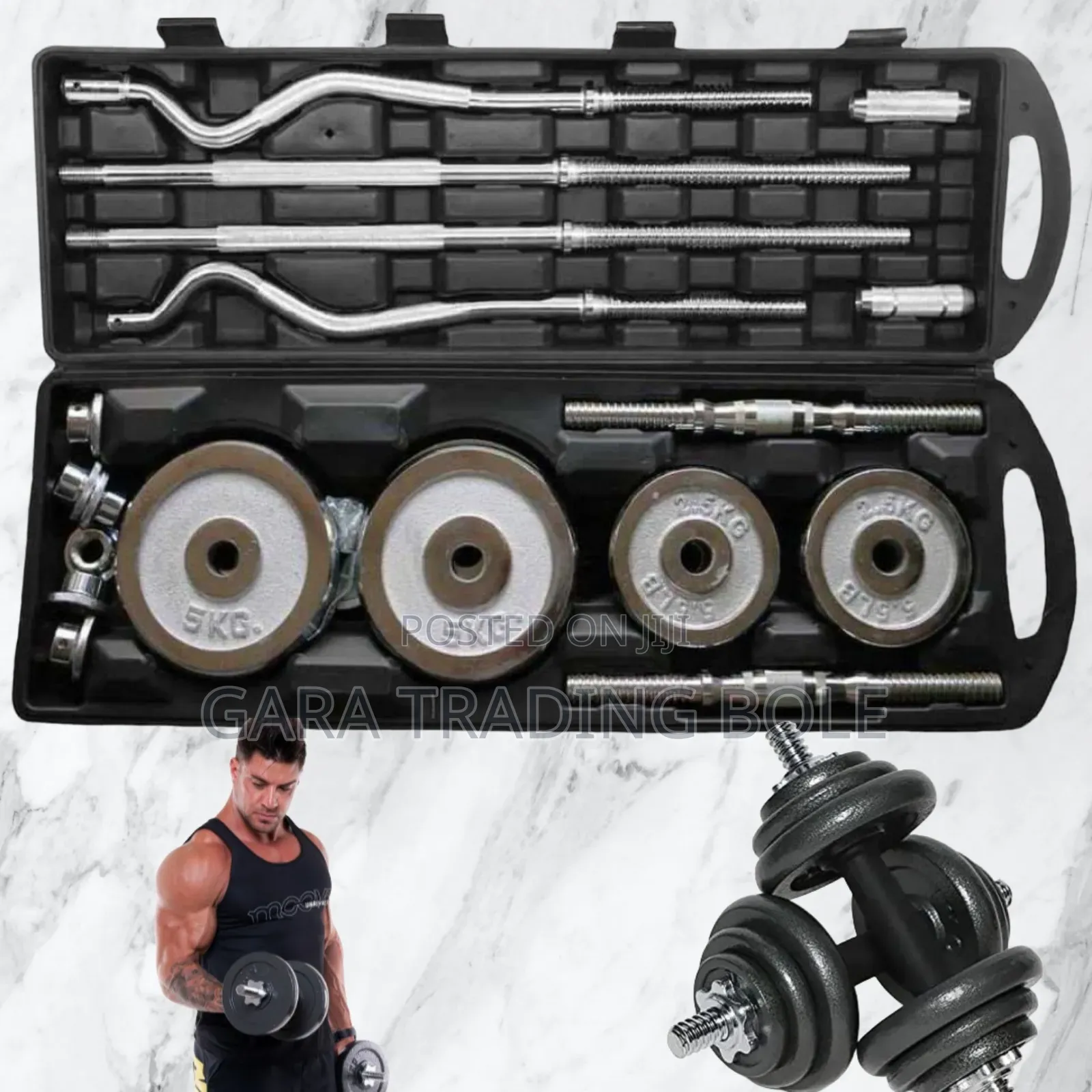 Dumbbell and Barbell 55kg