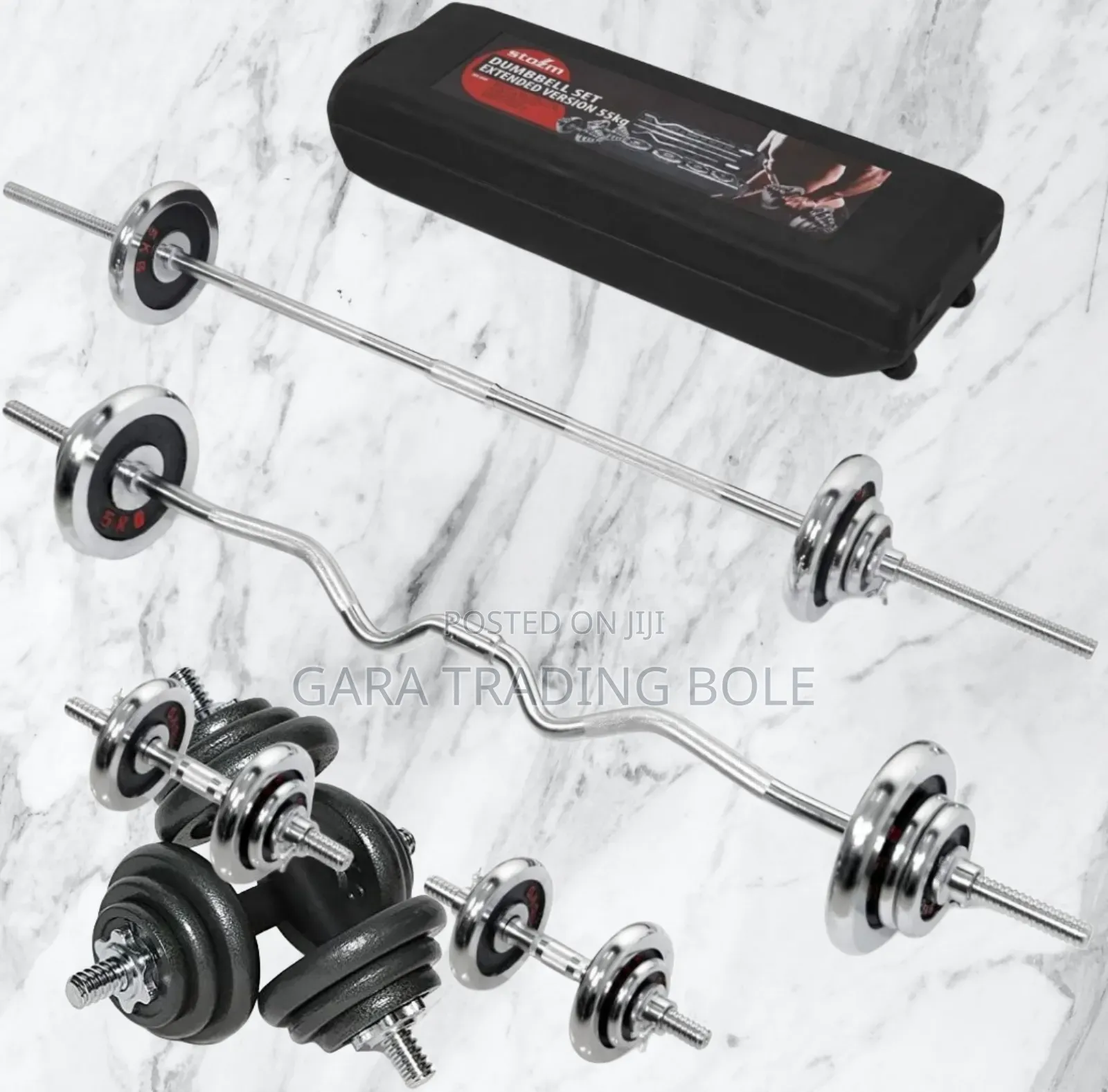 Dumbbell and Barbell 55kg