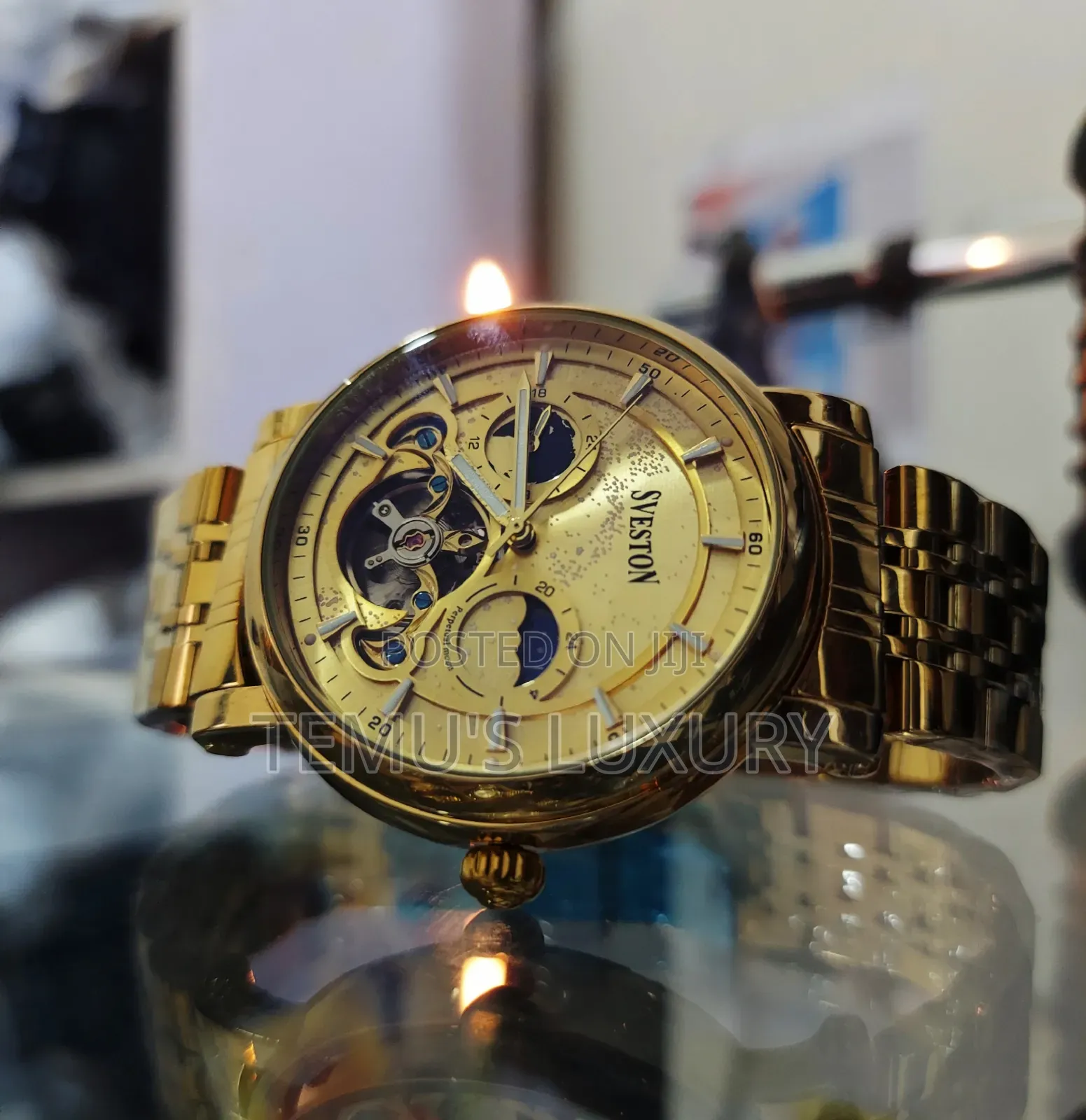 Sveston Galaxy Stars Waterproof Automatic Mechanical Watch