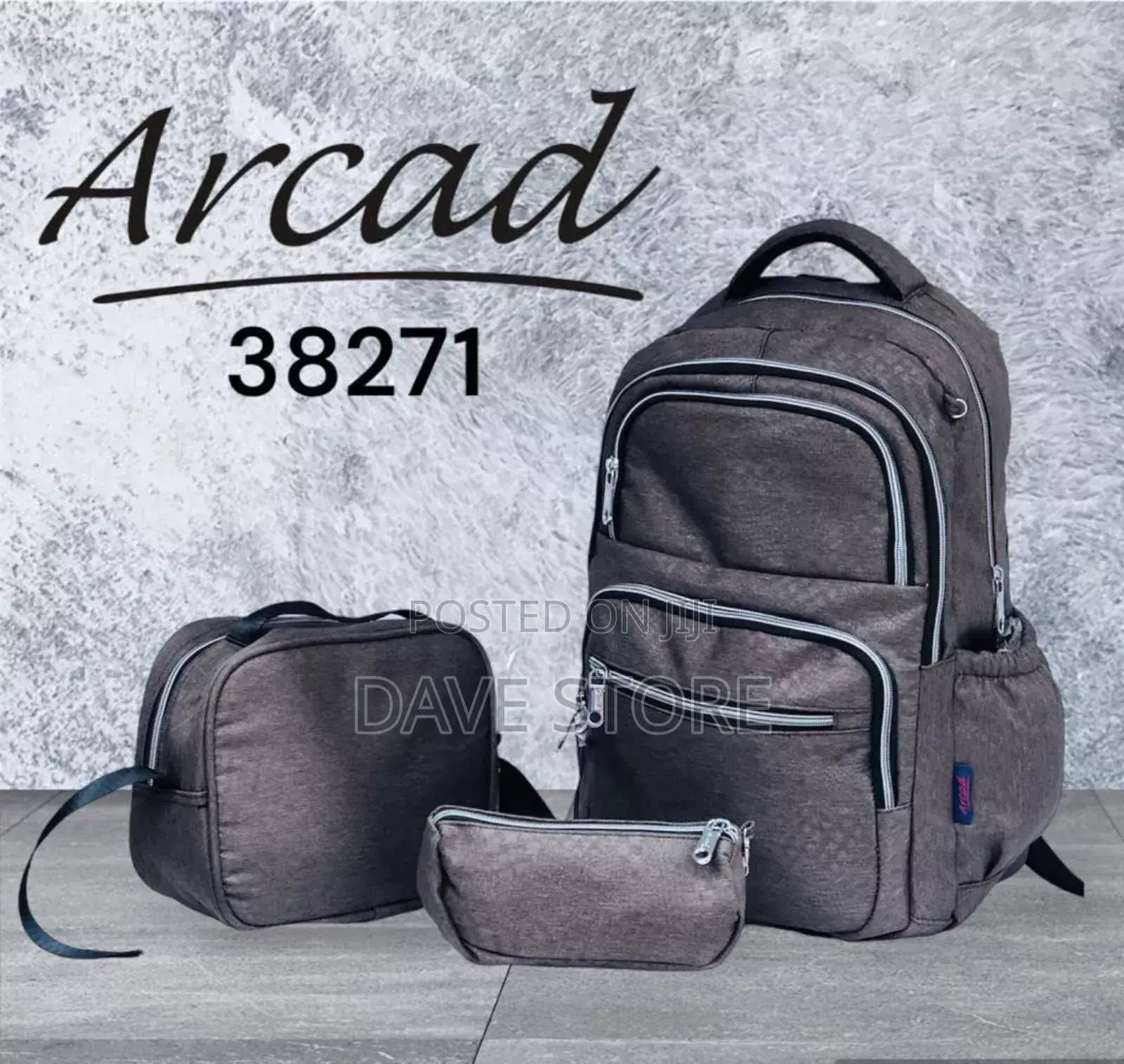 3pcs Arcad Backpack
 High-Quality 
 