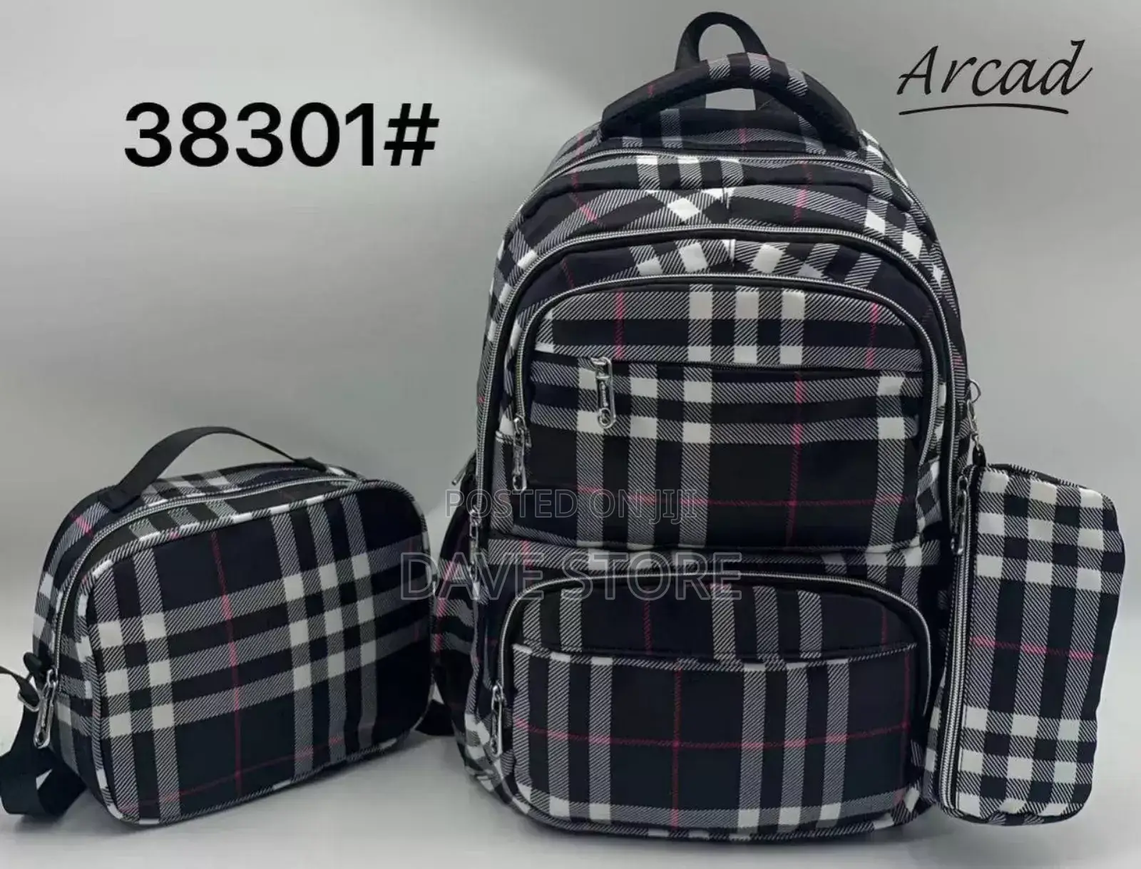 3pcs Arcad Backpack
 High-Quality 
 