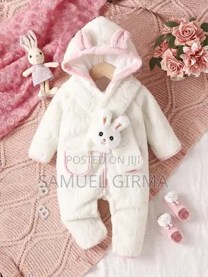 New Arrival Hooded Jumpsuit With Scarf /በጣም ወፍራም/