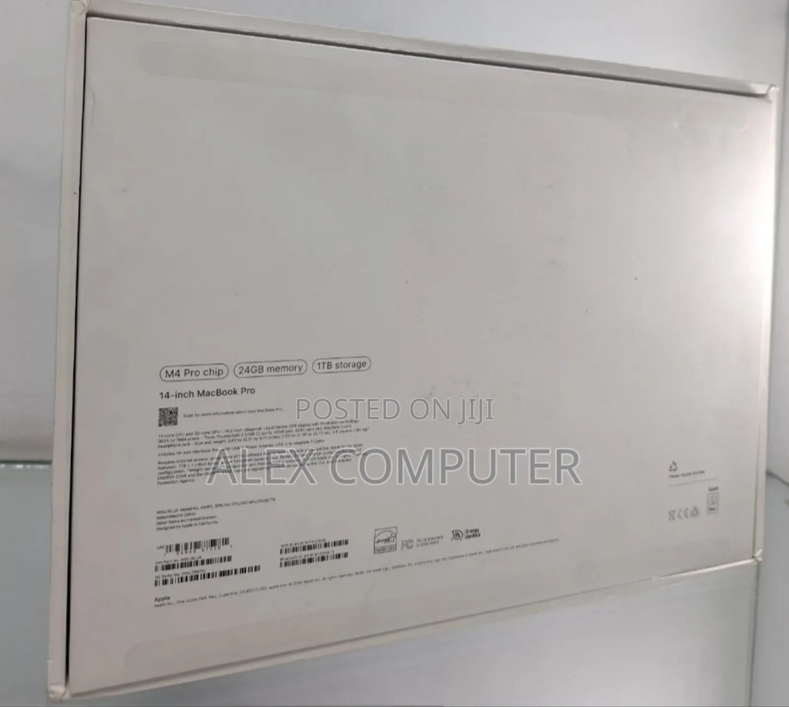 New Laptop Apple MacBook Pro 2024 M4 Pro 14-Inch 24GB SSD 1T