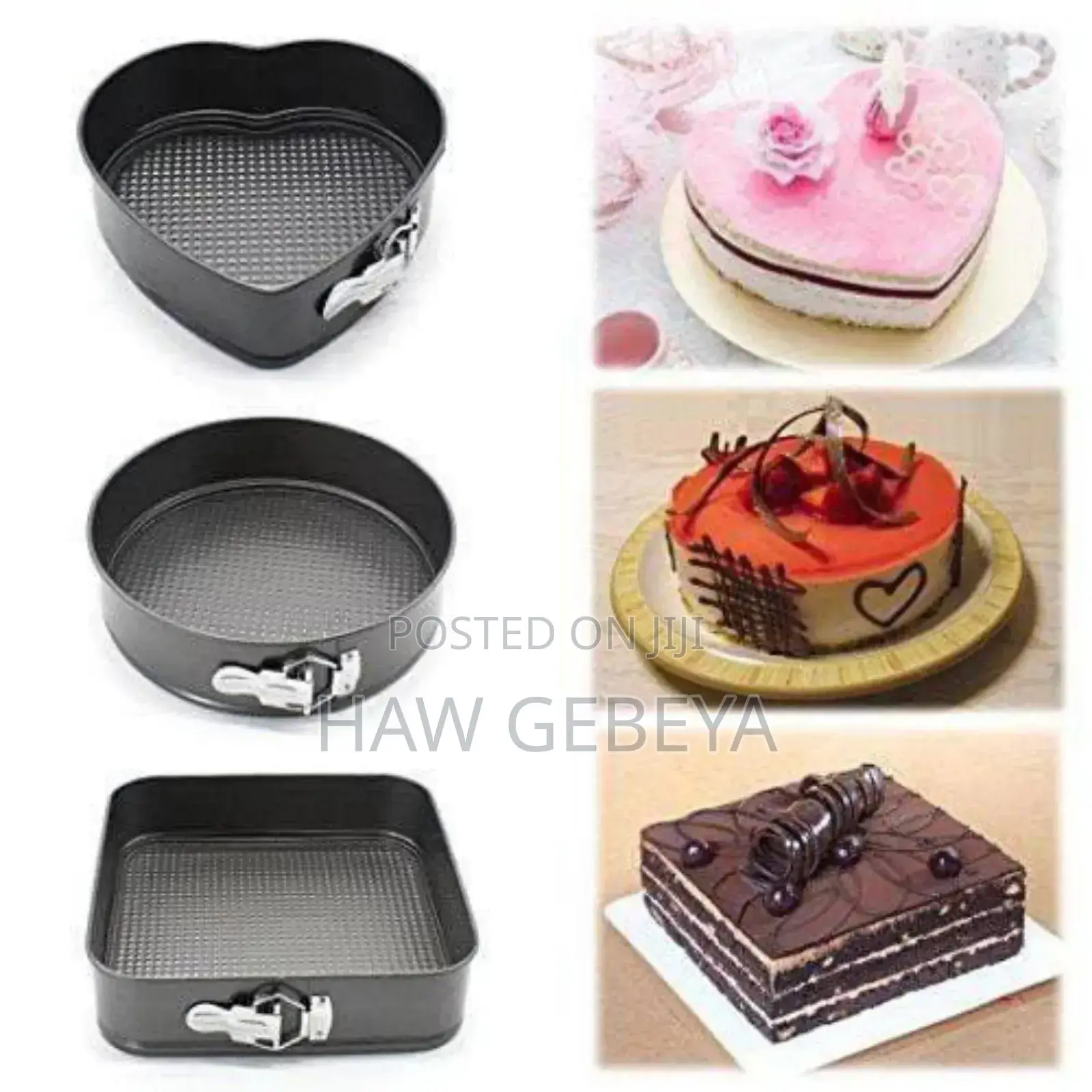 3pcs Non Stick Cake Mould